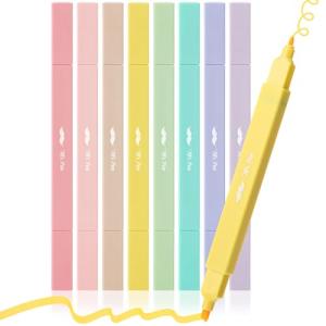 Mr. Pen Dual‑Tip Pastel Highlighters 8‑Pack