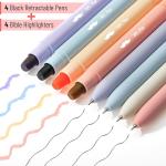 Mr. Pen Pastel Gel Highlighters 8‑Pack