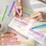 GOTIDEAL 12‑Pack No‑Bleed Gel Highlighters