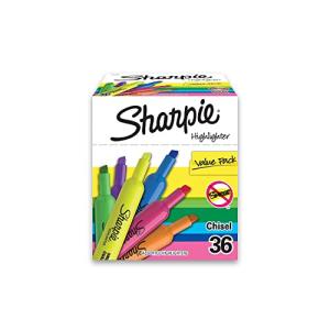 Sharpie 36‑Count Fluorescent Pastel Highlighters