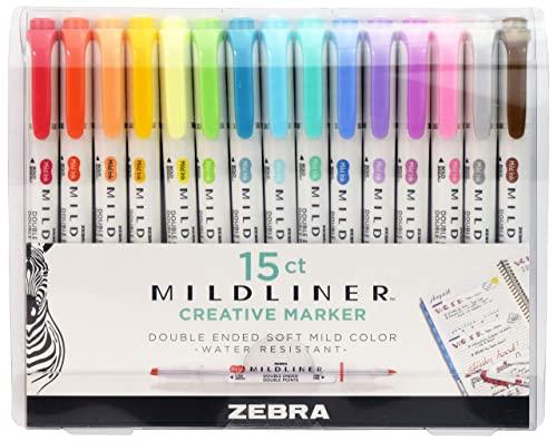 Zebra Pen Mildliner 15-pack double-ended highlighter