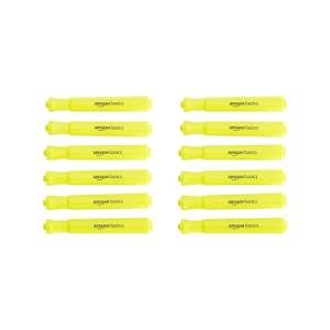 Amazon Basics 12‑Pack Yellow Highlighters