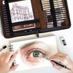 Nicpro 58‑Piece Art Drawing Supplies Kit