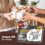 Nicpro 58‑Piece Art Drawing Supplies Kit