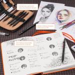 Nicpro 30‑Pack Metal Drafting Pencil Kit