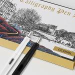 GC QUILL Calligraphy Fountain Pen Set- 7 with Different Nibs and 40 Ink Cartridges for Beginners- MU-09
