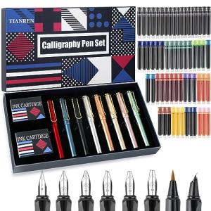 TIANREN 8‑Nib Fountain Pen Set
