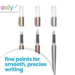 Ooly 3‑Pack Modern Script Fountain Pens
