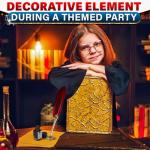 Antique Red Feather Pen and Ink Set