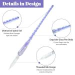 PDCTACST 16‑Piece Glass Dip Pen Set