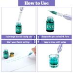 PDCTACST 16‑Piece Glass Dip Pen Set