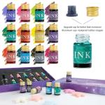 PDCTACST 16‑Piece Glass Dip Pen Set