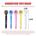 Alopuxi 5‑Pack White Correction Tape Pen