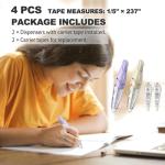 KILINEO Refillable Retractable Correction Tape 4‑Pack