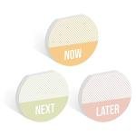 Now Next Later Sticky Note Pad Trio