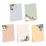 Simple Floral Sticky Note Pad Assortment