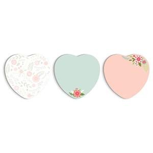 Gotcha Covered Floral Heart Sticky Note Set