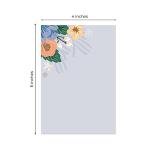 Simple Floral Sticky Note Pad Assortment