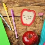 Apple Shaped Sticky Note Pad Set