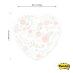 Gotcha Covered Floral Heart Sticky Note Set