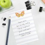 Folk Butterfly 5‑Pack Pastel Sticky Notes