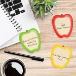 Apple Shaped Sticky Note Pad Set