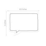 Speech Bubble 3‑Pack Shaped Sticky Notes