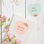 Gotcha Covered Floral Heart Sticky Note Set