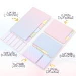 Hommie 410‑Pack Indexed Sticky Note Tabs