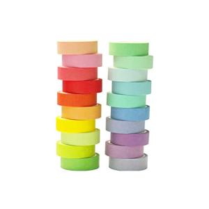 Baijixin 20‑Roll Rainbow Washi Tape Set