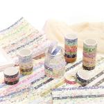 YUBBAEX 50‑Roll Floral Washi Tape Pack