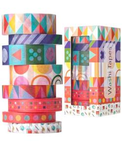 Mr. Pen 8‑Roll Geo Labyrinth Washi Tape