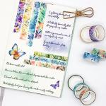 20‑Roll Floral Butterfly Washi Tape Set