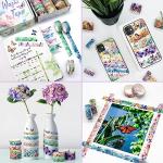 20‑Roll Floral Butterfly Washi Tape Set
