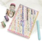 YUBBAEX 50‑Roll Floral Washi Tape Pack