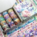 20‑Roll Floral Butterfly Washi Tape Set