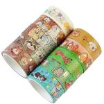 YUBBAEX 20‑Roll Gold Silver Animal Washi Tape