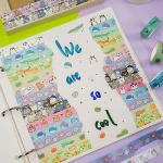 YUBBAEX 20‑Roll Gold Silver Animal Washi Tape