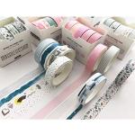 YUBX 5‑Roll Vine Skinny Washi Tape Set