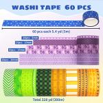KOVANO 60‑Roll Decorative Washi Tape Set