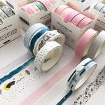 YUBX 5‑Roll Vine Skinny Washi Tape Set