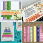 Shindel 50‑Roll Craft Decorative Washi Tape