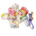 YUBBAEX 27‑Roll Rainbow Gold Washi Tape