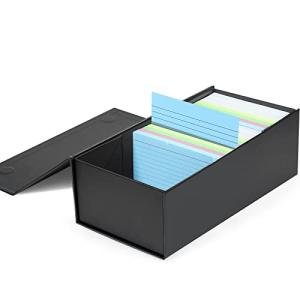 3x5 Flash Card Holder Box Black