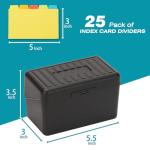 H4D 3x5 Index Card Holder Black