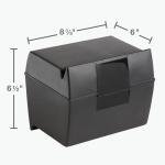 Oxford 5x8 Plastic Index Card Box
