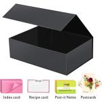 3x5 Flash Card Holder Box Black