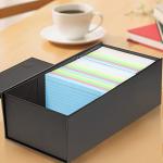 3x5 Flash Card Holder Box Black
