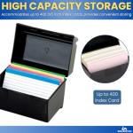 1InTheOffice 5x8 Index Card Box Holder