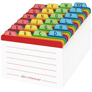Neando 5x8 Alphabetical Index Card Dividers